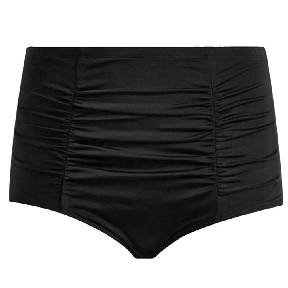Torrid High Waist Shirred Swim Shorts Black Size 18/20 Torrid 2 Plus Swimwear